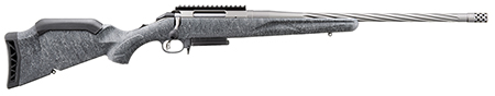 Ruger 46914 American II  Full Size 270 Win 4+1 20" Cobalt Cerakote Spiral Fluted Threaded Barrel  &  Alloy Steel Receiver Picatinny w/Rail Receiver, Gray Splatter Adj LOP Synthetic Stock