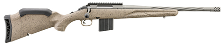 Ruger 46926 American Ranch Gen II Full Size 6mm ARC 10+1 16.10" Cobalt Cerakote Threaded Barrel, Picatinny Rail Steel Receiver, Flat Dark Earth Splatter Adjustable Synthetic Stock