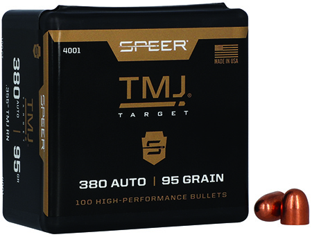 Speer 4001 TMJ  380ACP 95gr Total Metal Jacket 100 Per Box/5 Case