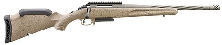 Ruger 46929 American II Ranch Full Size 308 Win 3+1 16.10" Cobalt Cerakote Spiral Fluted Threaded Barrel  &  Alloy Steel Receiver w/Picatinny Rail, Flat Dark Earth Splatter Adj LOP Synthetic Stock