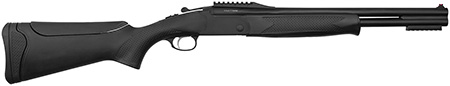 Chiappa Firearms 930384 202 AXT 12 Gauge 3" 2 20" Black Over/Under Vent Rib Barrel, Black Picatinny Rail Steel Receiver, Black Adj Comb Synthetic Stock