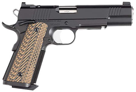 Dan Wesson 01796 Specialist  Full Size Frame 9mm Luger 10+1 5" Stainless Match Grade Barrel, Black Duty Optics Ready/Serrated Steel Slide, Black Duty Steel Frame w/Picatinny Rail, Black/Brown G10 Grip