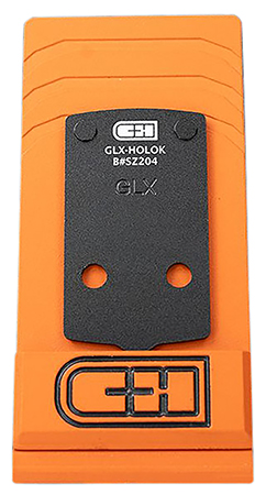 C & h Precision GLXHOLOK V4 MIL/LEO Adapter  Black Anodized Holosun 407K/507K Pattern Footprint