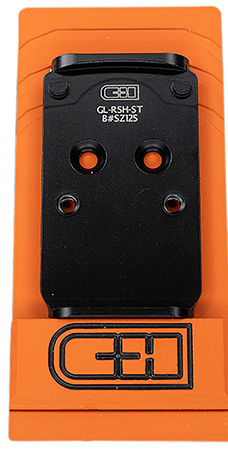 C & h Precision GLRSHST V2 STEEL MIL/LEO Adapter  Black Zinc Trijicon/Holosun Pattern Footprint