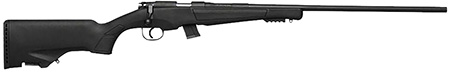 Escort HE22LR2502BK 22LR  22 LR 10+1 25" Black Threaded Barrel, Black Steel Grooved Receiver, Picatinny Rail Forend, Black Fixed w/Storage Synthetic Stock