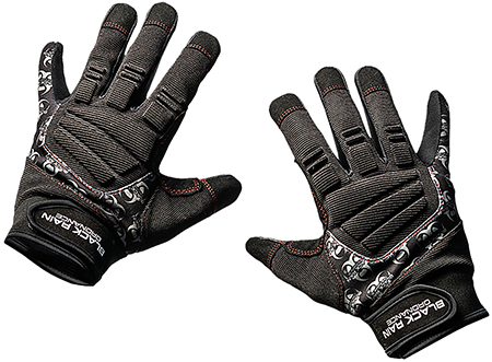 Black Rain Ordnance TACTGLOVEBLK/GRYM Tactical Gloves  Black/Gray Medium Velcro