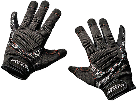 Black Rain Ordnance TACTGLOVEBLK/GRYL Tactical Gloves  Black/Gray Large Velcro