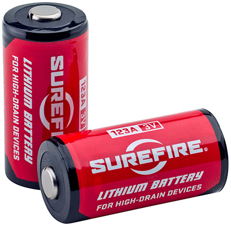 SureFire SF2SWBULK 123A Batteries  Red/Black 3.0 Volts 1,550 mAh (130/65 Pairs) Single Package Fishbowl