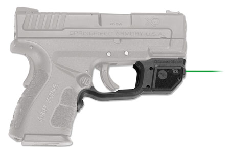 Crimson Trace 0163301 Laserguard  Springfield XD Mod2, Green Laser Black Polymer