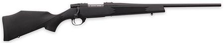 Weatherby VYT223RR0T Vanguard Synthetic Compact 223 Rem 5+1 20" Matte Blued #1 Threaded Barrel, Matte Blued Drilled  &  Tapped Steel Receiver, Black Adjustable Synthetic Stock