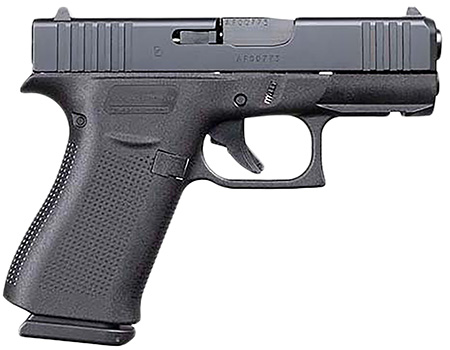 Glock UX4350201FR G43X  Sub-Compact Frame 9mm Luger 10+1 3.41" Black GMB Barrel, Black nDLC Front Rail/Serrated Steel Slide, Black Polymer Frame w/Beavertail, Black Textured Grip, Ambidextrous