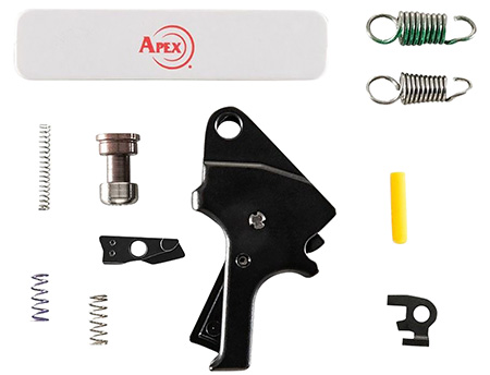 Apex Tactical 10027BLK Flat Face Forward Set Trigger Kit Black Compatible w/ M & P 2.0
