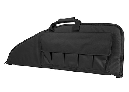 NcStar CV290736 VISM Rifle Case w/ Double Zippers ID Holder Foam Padding  &  Black Finish