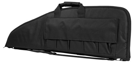 NcStar CV290738 VISM Rifle Case w/ Double Zippers ID Holder Foam Padding  &  Black Finish