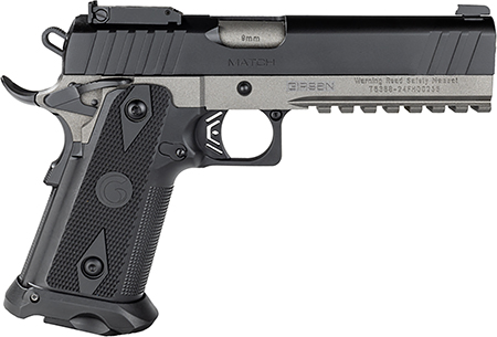 Girsan 395029 Witness2311  9mm Luger 20+1 5" Black Steel Barrel, Black Serrated Steel Slide, Black Polymer Frame w/Beavertail  &  Picatinny Rail, Black Checkered Polymer Grip, Ambidextrous