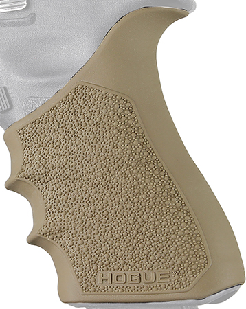 Hogue 17033 Grip Sleeve Handall Beavertail Flat Dark Earth Rubber
