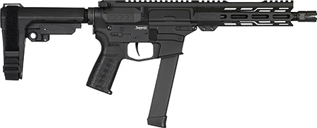 CMMG 99A3B0FAB Banshee MKGS 9mm Luger 33+1 8" Black Nitride Medium Taper Threaded Barrel, EML 7" M-LOK Handguards, Black Armor Cerakote Aluminum Picatinny Rail Receiver, CMMG Zeroed Grips