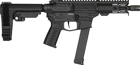 CMMG 99A890FAB Banshee MKGS 9mm Luger 33+1 5" Black Nitride Medium Taper Threaded Barrel, EML 4" M-LOK Handguards, Black Armor Cerakote Aluminum Picatinny Rail Receiver, CMMG Zeroed Grips