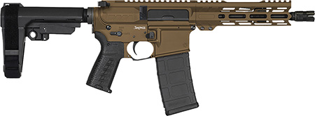 CMMG 30AF20AMB Banshee MK4 300 Blackout 30+1 8" Black Nitride Medium Taper Threaded Barrel, EML 7" M-LOK Handguards, Midnight Bronze Cerakote Aluminum Picatinny Rail Receiver, CMMG Zeroed Grips
