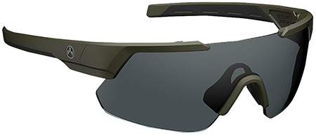 Magpul MAG104413151100 Defiant Eyewear Gray Lens OD Green Frame