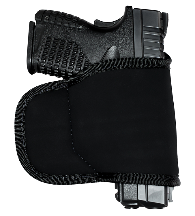 GrovTec US Inc GTHL15098BLK Multi-Fit  OWB Size 98 Black Suede Belt Loop Fits Small/Med Semi-Auto Right Hand