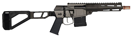 Q LLC MINIFIX300BLK8PST Mini Fix  300 Blackout 30+1 8" Black Anodized Tapered Threaded Barrel, Q-Sert Free-Float Handguards, Picatinny Rail Receiver, Black SBA3 Brace, Black Polymer Grips