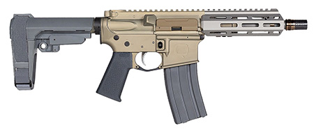 Q SW-300BLK-7IN-PISTOL  SUG-WEASL 300 7IN  W/BRACE
