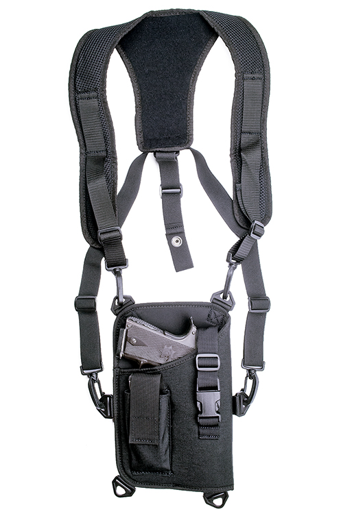 GrovTec US Inc GTHL14905R Trail Pack  Shoulder Black 1000D Nylon Harness Fits Large Semi-Auto Fits 4.50-5" Barrel Right Hand