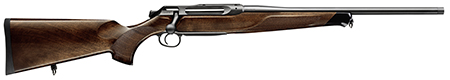Sauer 80117100 505 Lux Full Size 270 WSM 3+1 24" Matte Blued Threaded Barrel, Matte Blued Saddle Mount Steel Receiver, Grade 5 Wood Fixed Stock