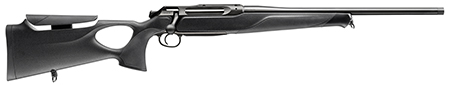 Sauer 80117656 505 Synchro XT Full Size 375 H & H Mag 2+1 24" Titanium Gray Steel Barrel, Saddle Mount Steel Receiver, Black Thumbhole w/Adj Comb Synthetic Stock