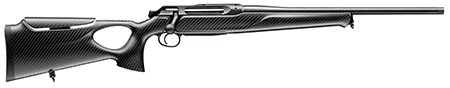 Sauer 80117116 505 Synchro XTC Full Size 243 Win Mag 3+1 20" Matte Blued Threaded Barrel, Matte Blued Saddle Mount Steel Receiver, Black Thumbhole w/Adj Comb Carbon Fiber Stock
