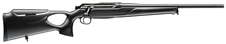 Sauer 80117130 505 Synchro XTC Full Size 270 Win Mag 3+1 22" Matte Blued Threaded Barrel, Matte Blued Saddle Mount Steel Receiver, Black Thumbhole w/Adj Comb Carbon Fiber Stock