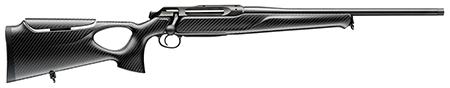 Sauer 80117134 505 Synchro XTC Full Size 270 WSM 2+1 22" Matte Blued Threaded Barrel, Matte Blued Saddle Mount Steel Receiver, Black Thumbhole w/Adj Comb Carbon Fiber Stock