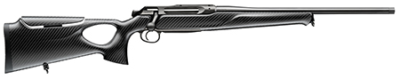 Sauer 80117663 505 Synchro XTC Full Size 375 H & H Mag 2+1 24" Matte Blued Steel Barrel, Matte Blued Saddle Mount Steel Receiver, Black Thumbhole w/Adj Comb Carbon Fiber Stock