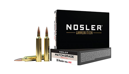 Nosler 51288 Match Grade  26Nosler 140gr Custom Competition Hollow Point Boat Tail 20 Per Box/10 Case
