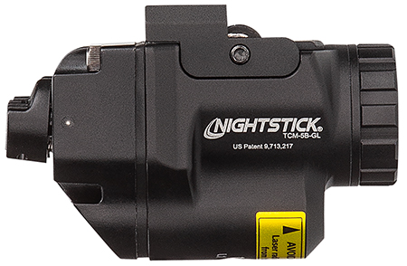 Nightstick TCM5BGL Subcompact Weapon Light with Green Laser  Black Anodized 650 Lumens White LED Glock/Sig Sauer/H & K/Ruger/Smith  &  Wesson M & P