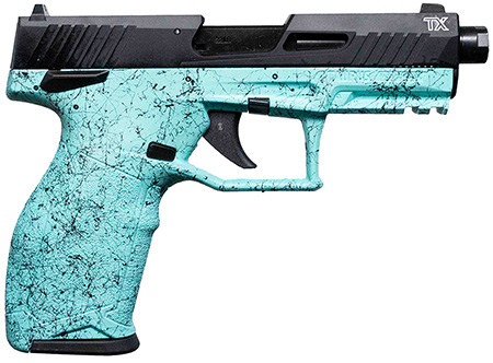 Taurus 12TX22141SP410 TX22 Gen 2 Full Size Frame 22 LR 10+1 4.10" Threaded Barrel, Serrated Slide, Polymer Frame w/Picatinny Rail, Right Hand