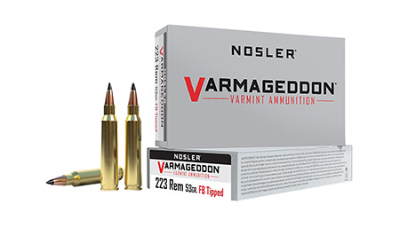 Nosler 65139 Varmageddon  223Rem 53gr Flat Base Tipped 20 Per Box/20 Case