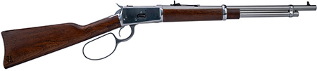 Heritage Mfg H92045189 92 Ranch Hand 45 Colt (Long Colt) 8rd 18" Stainless Polished  Barrel, Stainless Polished Receiver, Fixed Hardwood Stock