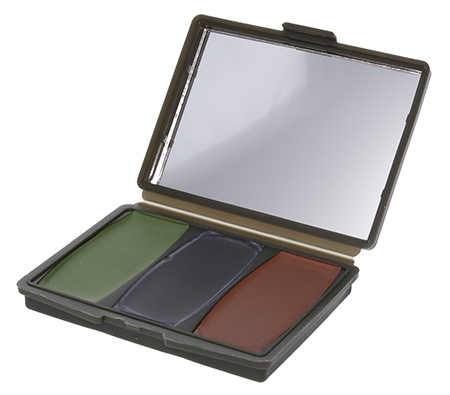 Hunters Specialties 00260 Camo-Compac 3 Woodland Makeup Kit Black/Brown/Green