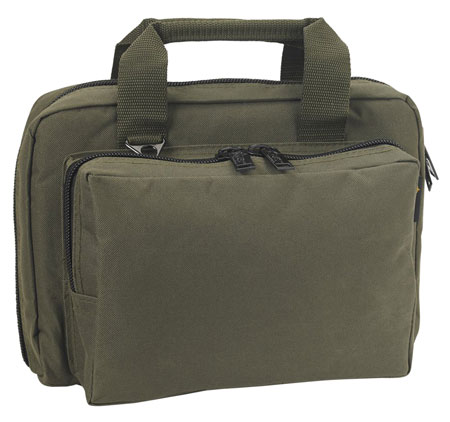 US PeaceKeeper P21106 Mini Range Bag Water Resistant OD Green 600D Polyester with 8 Mag Pockets, Lockable Zippers  &  Wraparound Handles 12.75" L x 8.75" H x 3" D Exterior Dimensions
