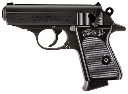 Walther Arms 4796023 PPK/S  32 ACP 7+1 3.30" Black Steel Barrel, Black Serrated Steel Slide, Steel Frame w/Beavertail, Textured Polymer Grip