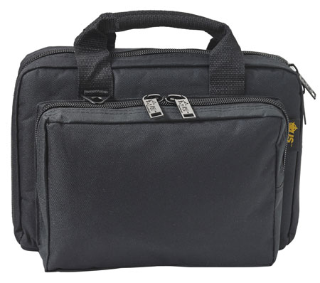 US PeaceKeeper P21105 Mini Range Bag Water Resistant Black 600D Polyester with 8 Mag Pockets, Lockable Zippers  &  Wraparound Handles 12.75" L x 8.75" H x 3" D Exterior Dimensions