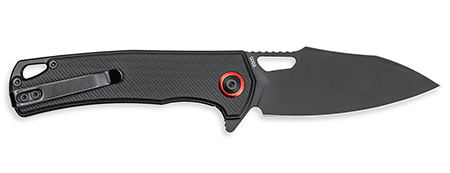 CobraTec Knives CTWOLVERINEGRN Wolverine  3.13" OTF Drop Point Plain Black TiCN D2 Steel Blade, 4.25" Black Textured G10 Handle