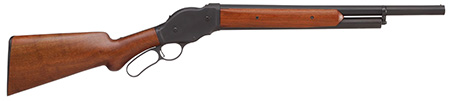 Cimarron CA188720 1887 Terminator 12 Gauge Lever 2.75" 20" Blued Steel Barrel  &  Receiver, Fixed Wood Stock