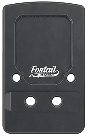 Foxtail Precision 100013 Rear Sight Dovetail Optic Adapter Plate for non MOS Glock  Black Anodized Glock Non MOS