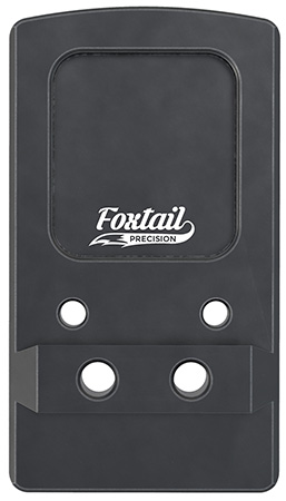 Foxtail Precision 100015 Rear Sight Dovetail Optic Adapter Plate for non MOS Glock  Black Anodized Glock Non MOS