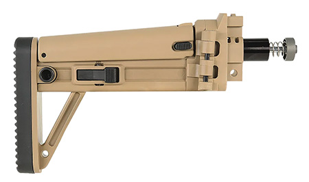 B & T Firearms 361639CT MBT Folding Stock  Coyote Tan Polymer