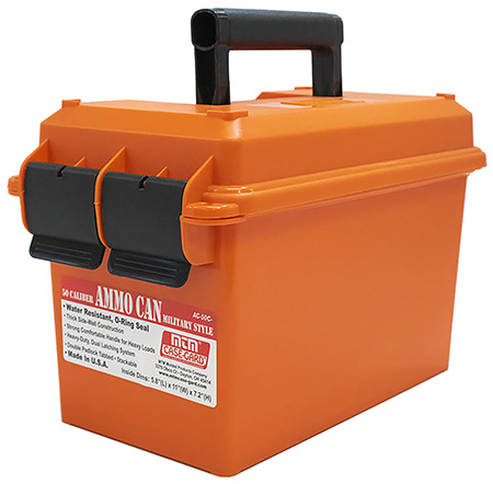 MTM Case-Gard AC50C35 Ammo Can  50Cal Orange Polypropylene