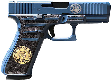 Glock PA455S204MOSPRESBLU G45 Gen5 MOS Compact Frame 9mm Luger 17+1 4.02" Black GMB Barrel MOS Cut/Serrated Steel Slide Polymer Frame w/Picatinny Rail Ambidextrous